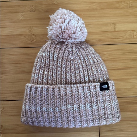 The North Face Blush Knit Beanie with Pom-Pom - Picture 1 of 3